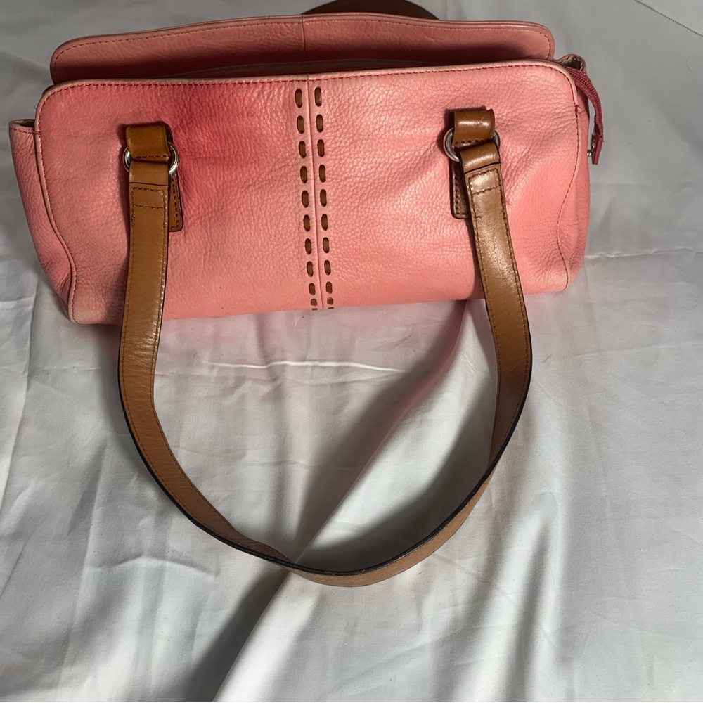 Fossil Vintage Barbie Pink and Tan Shoulder Bag